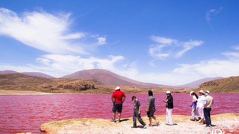 Chile, laguna roja